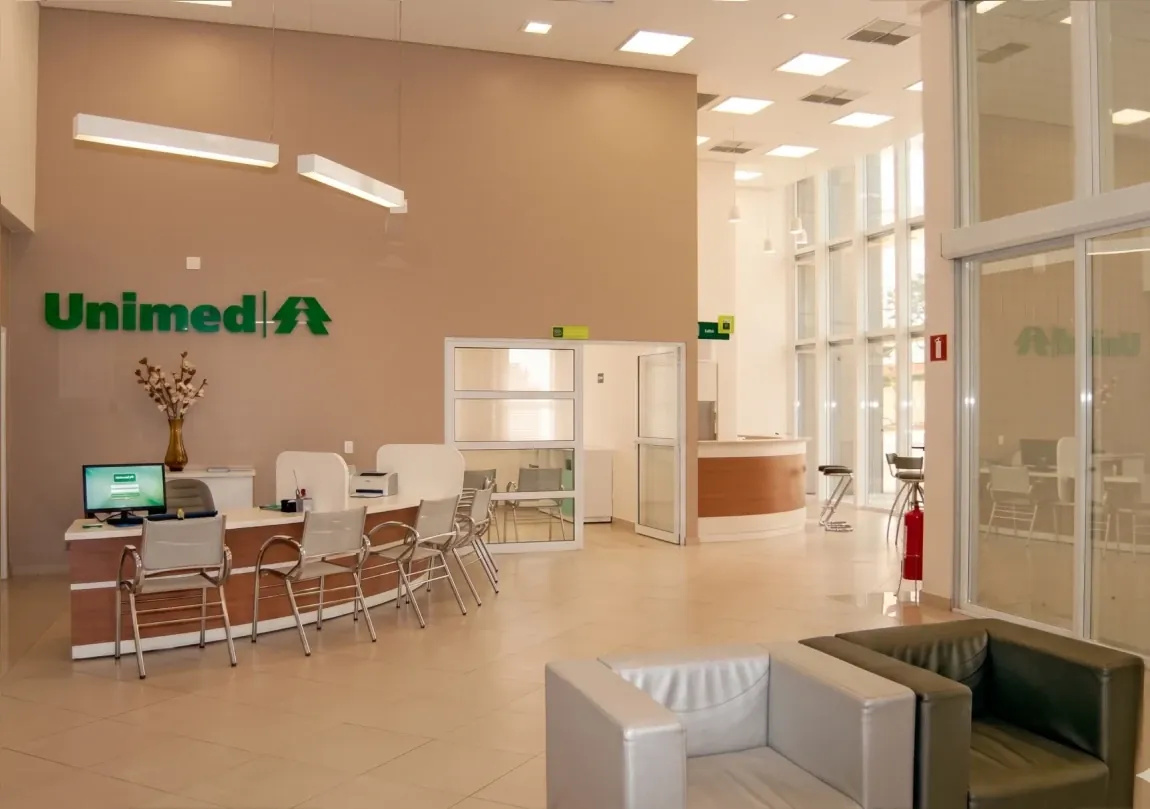 Recepção da Unimed Dracena